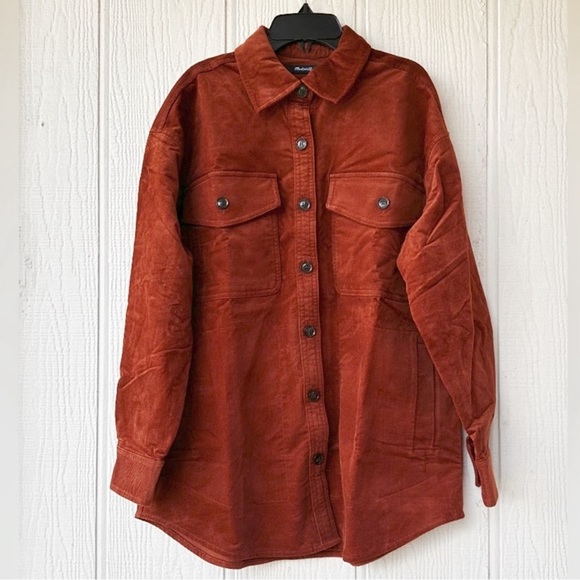 NEW Madewell Corduroy Twill Oversized Jacket - Picture 2 of 7